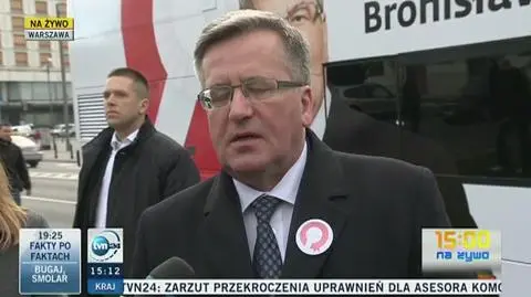 Komorowski o in vitro: Zawsze byłem i jestem za życiem