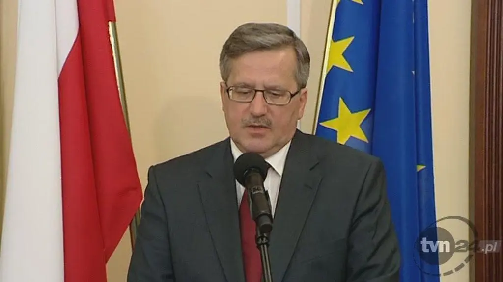 Komorowski o szczątkach