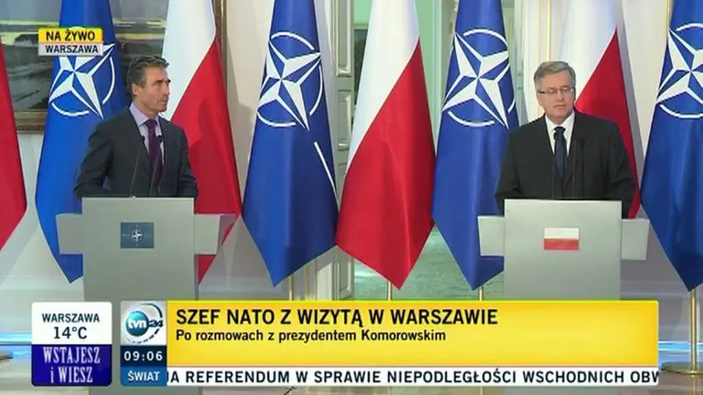 Komorowski: Obronność terytorium na pierwszym miejscu dla NATO 