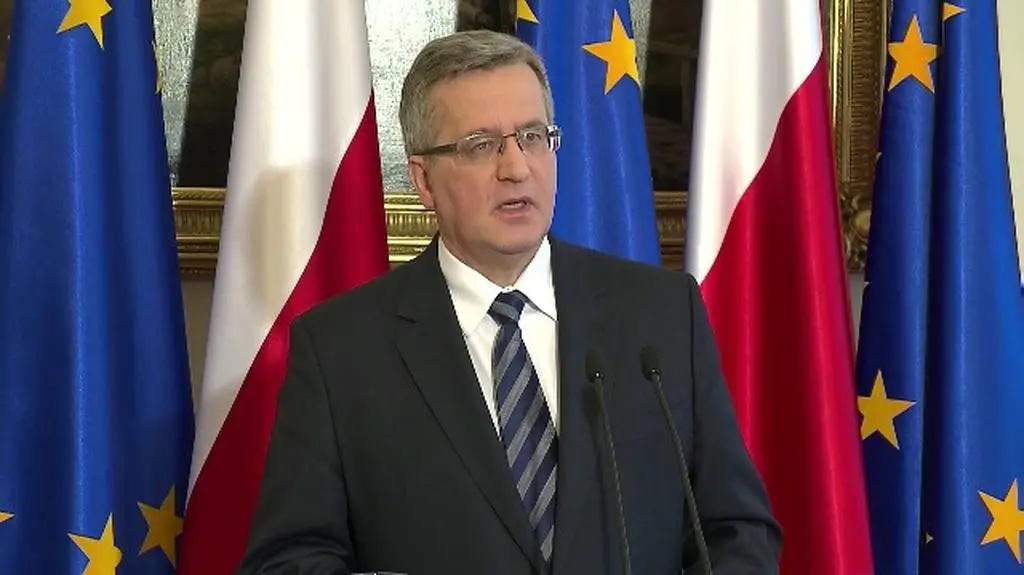 Komorowski: Polska chce stanąć mocno na gruncie proponowanym przez Stany Zjednoczone