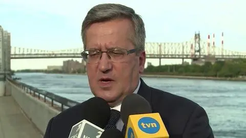 Komorowski: Polska ubiega się o niestałe członkostwo w RB ONZ