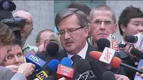 Komorowski tłumaczy się z in vitro tuż po debacie/TVN24