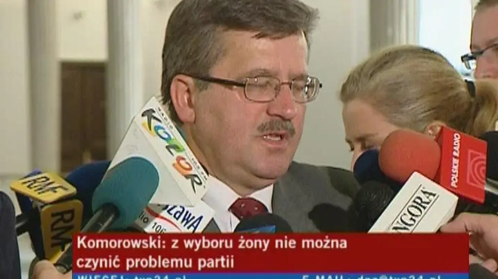 Komorowski: to prywatny wybór Nelly Rokity