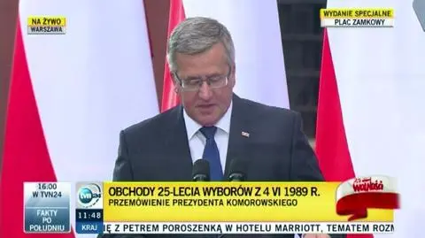 Komorowski: źródłem naszej siły była tradycja narodowa