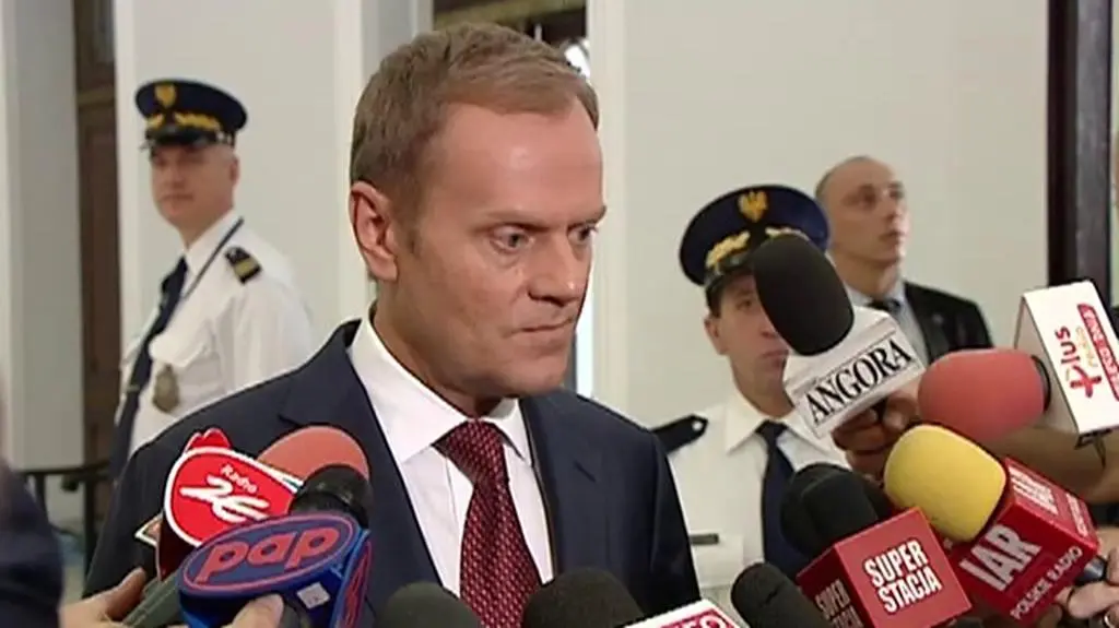 Konferencja Donalda Tuska o sprawie prezesa gdańskiego sądu