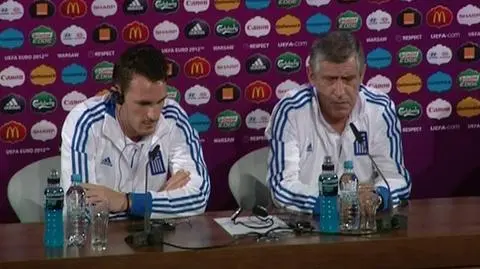 Konferencja Greków przed meczem z Polską