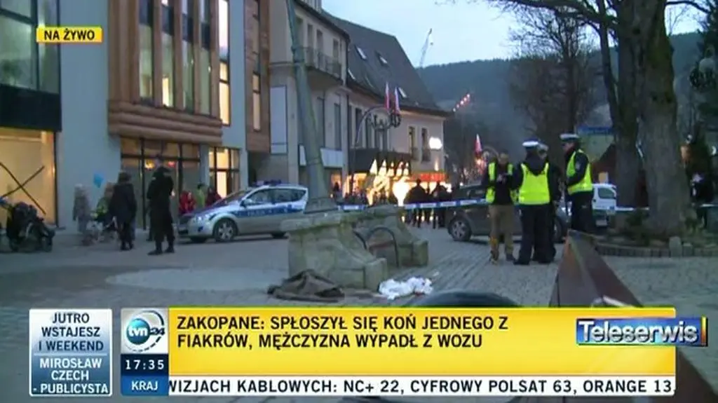Konie spłoszyły się na Krupówkach 