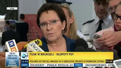 Kopacz gotowa być premierem. "Jeśli sytuacja będzie tego wymagała" 