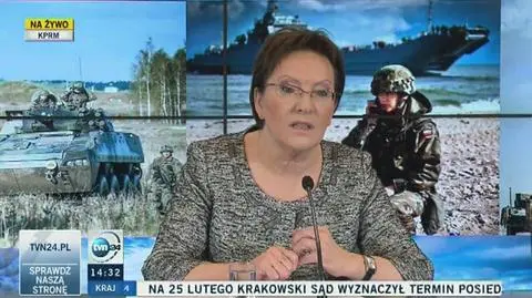 Kopacz: zwiększamy wydatki na wojsko i obronę