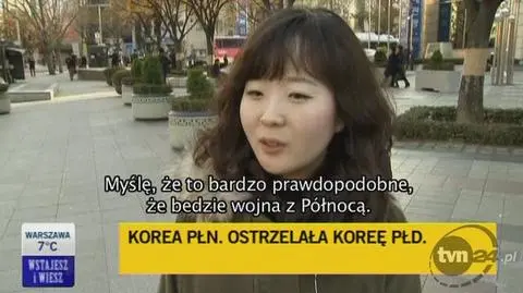 Koreańczycy obawiają się wojny (TVN24)