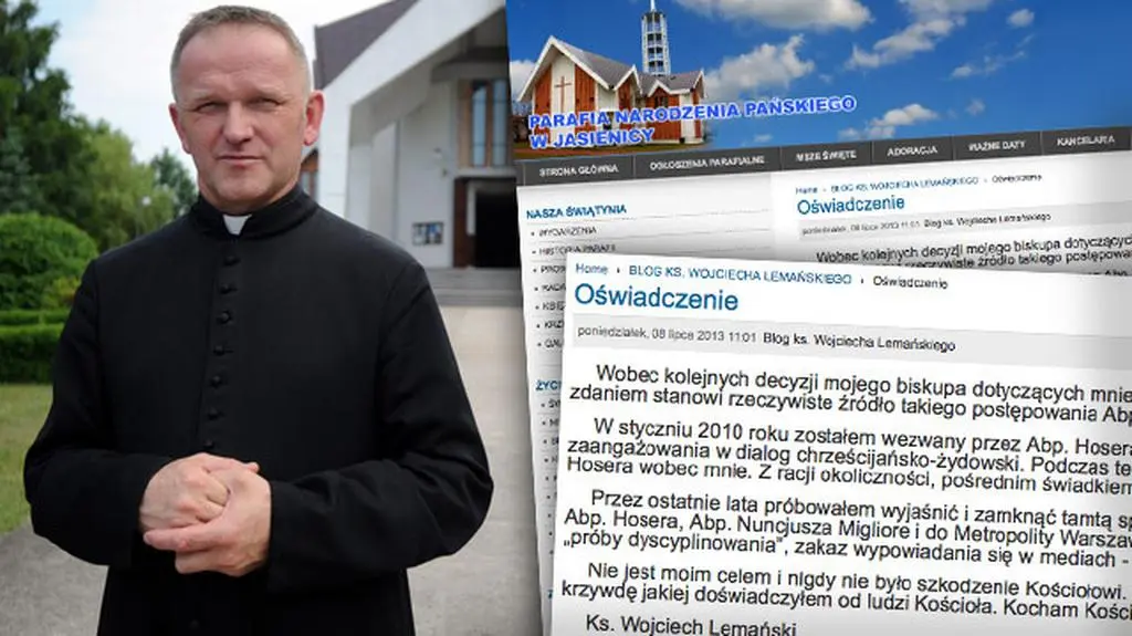 Ks. Lemański tłumaczył krótko powód wydania oświadczenia