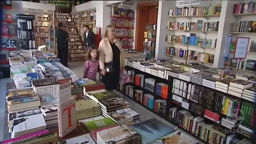 Księgarnia w Krakowie (TVN24)