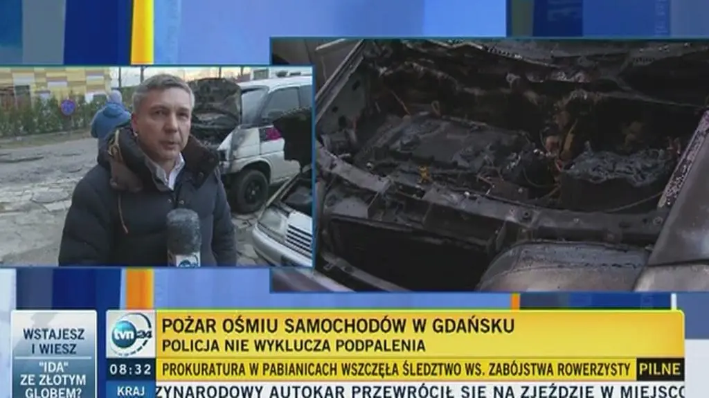 Ktoś znów podpala samochody w Gdańsku