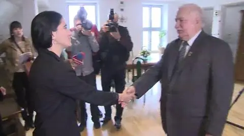 Kubańska opozycjonistka i blogerka Yoani Sanchez spotkała się z Lechem Wałęsą