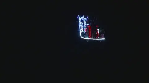 Latający Mikołaj nad Białymstokiem