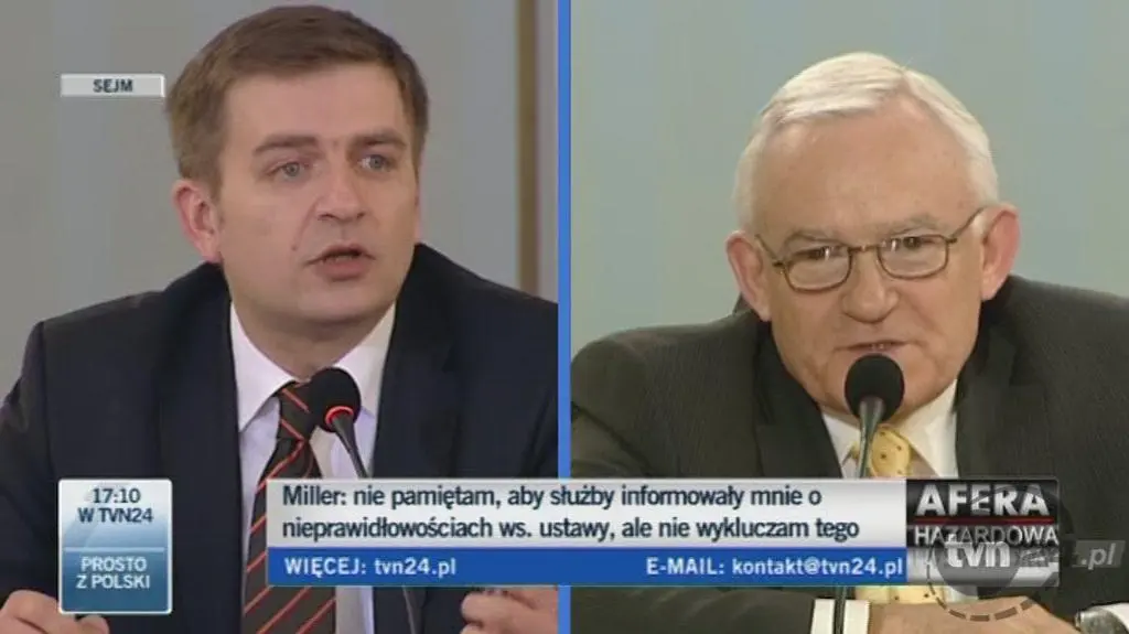 Leszek Miller: Był przeciek z afery hazardowej