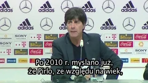 Loew chwali Pirlo