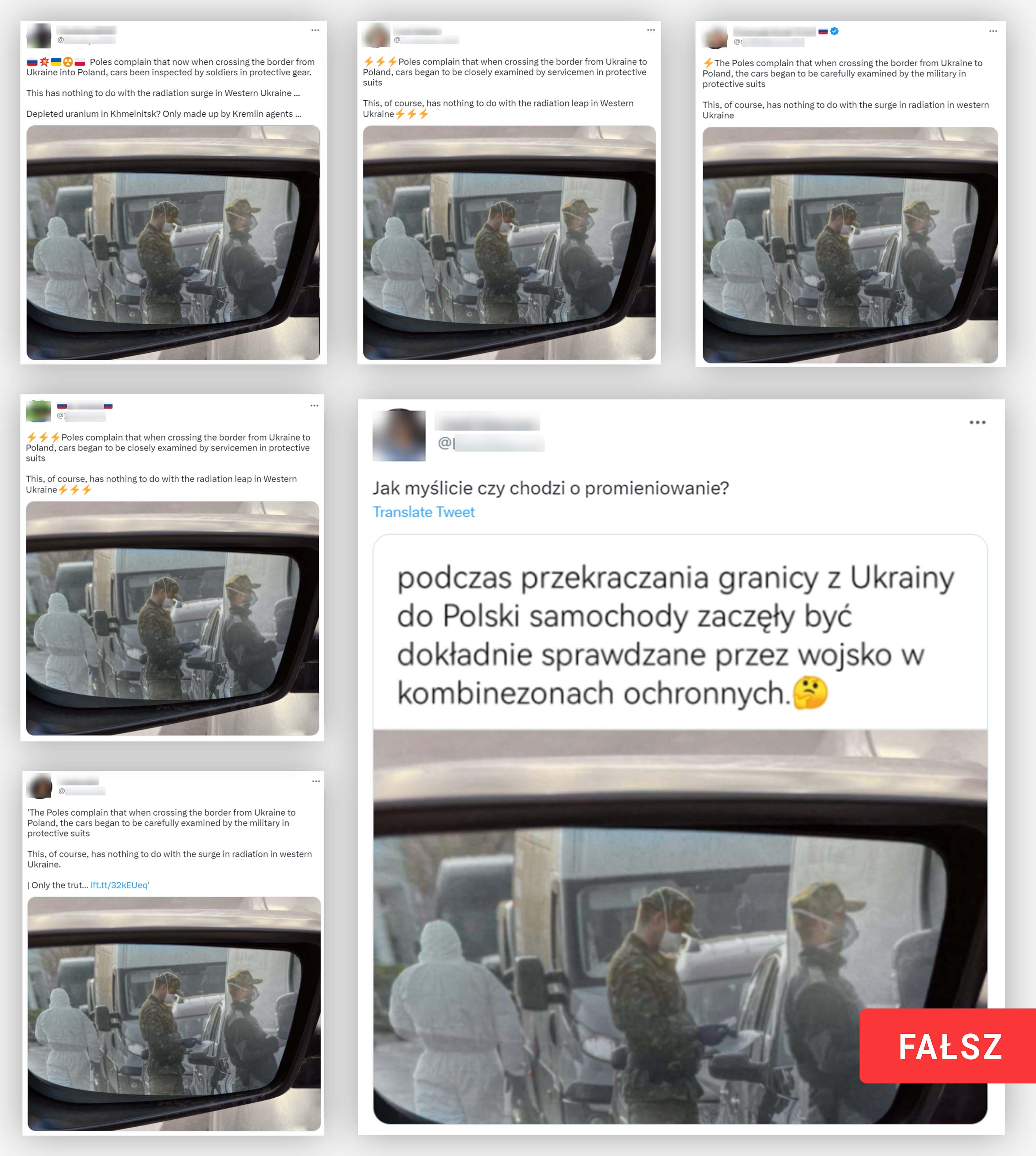 Funkcjonariusze w kombinezonach i maseczkach - tak mają wyglądać obecnie kontrole na granicy polsko-ukraińskiej.