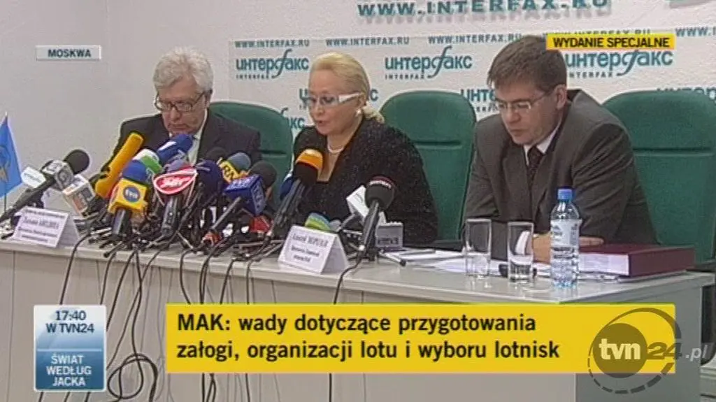 MAK: Światła uszkodzone, ale bez wpływu na lot" (TVN24)
