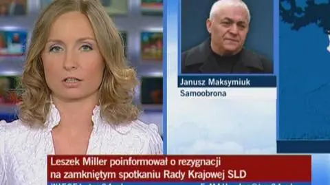 Maksymiuk: Miller w Samoobronie? Nie sądzę