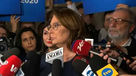 Małgorzata Kidawa-Błońska po prawyborczej debacie PO