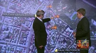 Mapa starć w Kijowie. "Najwięcej osób zginęło prawdopodobnie na Instytuckiej"