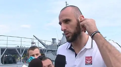 Marcin Gortat z wizytą w Porcie Wojennym