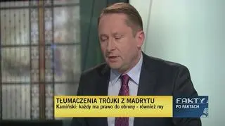 Mariusz A. Kamiński tłumaczy się z afery madryckiej