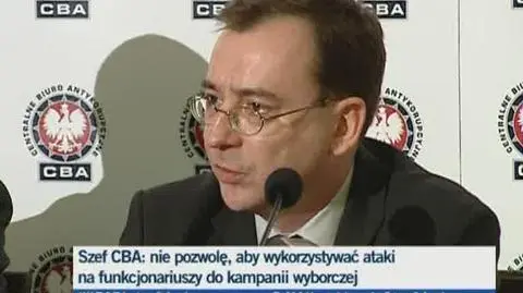 Mariusz Kamiński tłumaczy, że nie prowadzi kampanii politycznej/TVN24