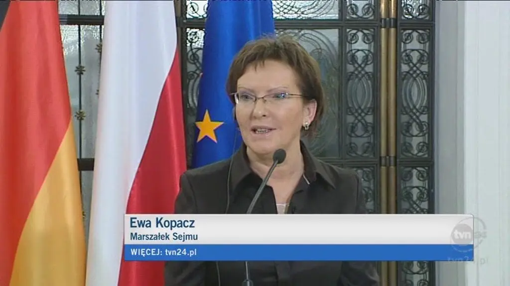 Marszałek Kopacz o przemówieniu ministra Rostowskiego (TVN24)