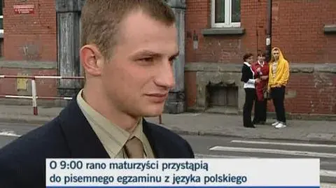 Mateusz, tegoroczny maturzysta o tematach i stresie