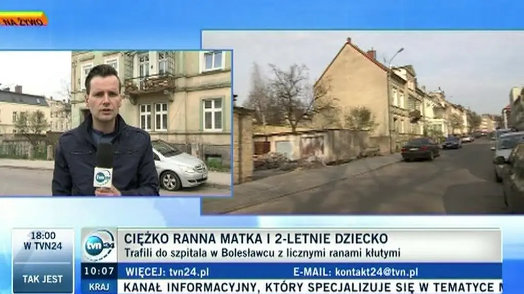 Matka z dzieckiem z ranami kłutymi