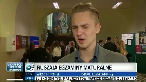"Matura to nie jest koniec świata". Uczniowie chwilę przed egzaminem