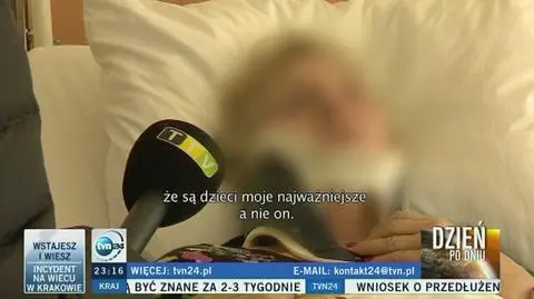 Mąż usiłował udusić ją paskiem, a potem doprowadził do wybuchu gazu