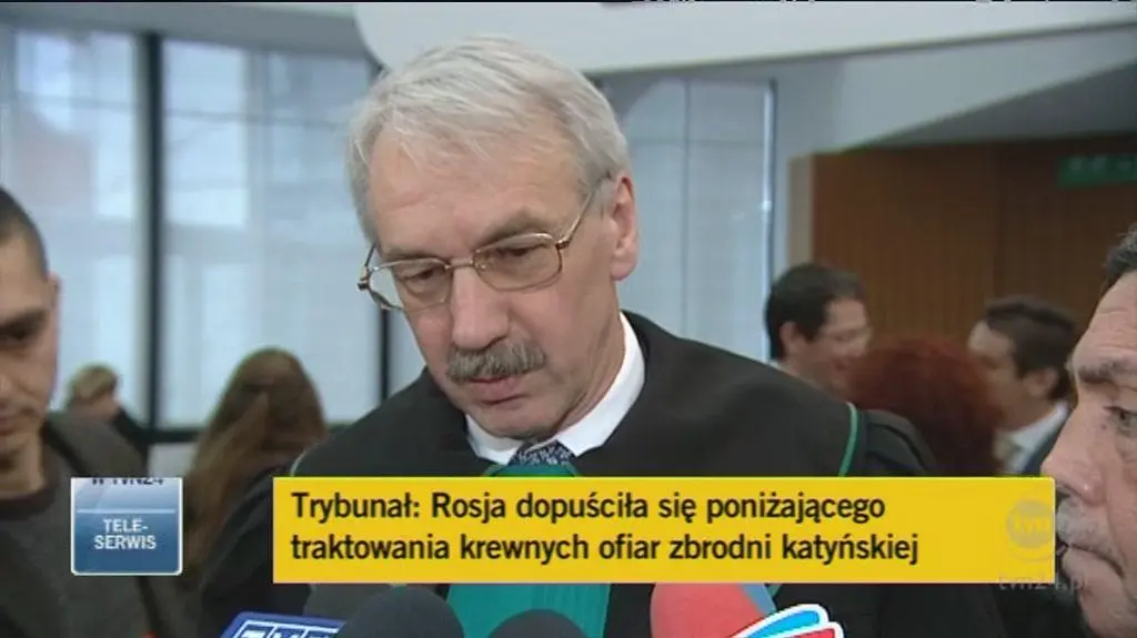 Mec. Ryszard Nowosielski, pełnomocnik rodzin ofiar (TVN24)