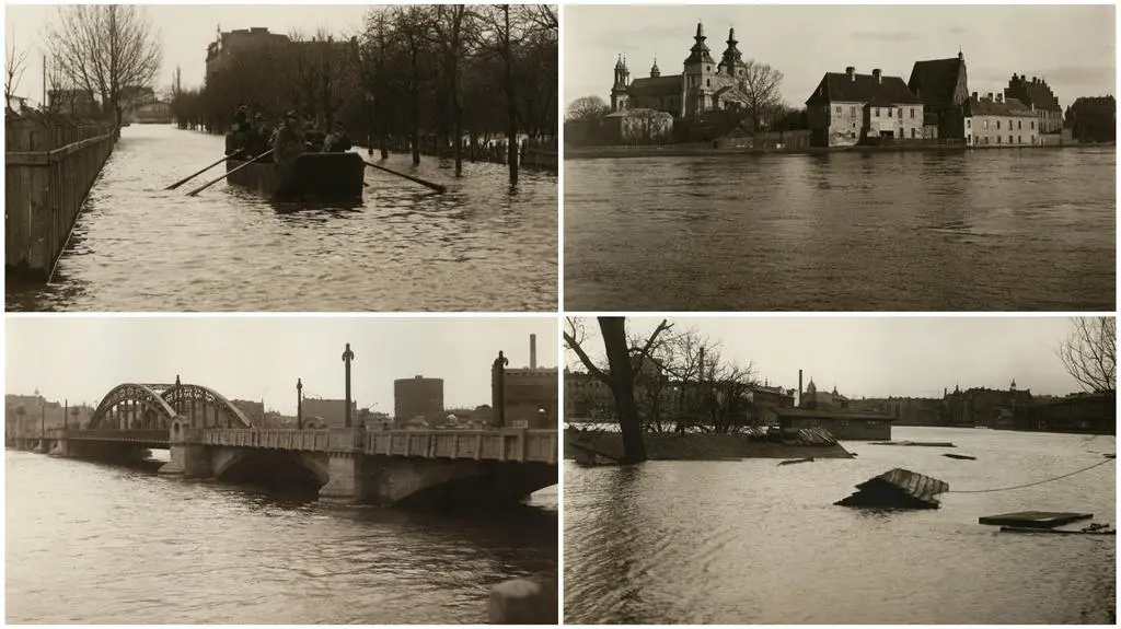 Miasto pod wodą. Zobacz wielką powódź w Poznaniu z 1924 r.