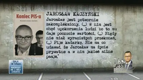 Michał Kamiński o kolegach z partii (TVN24)