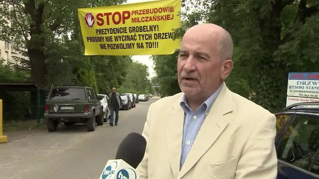 Mieszkańcy Milczańskiej powywieszali plakaty z hasłami przeciwko przebudowie ich ulicy