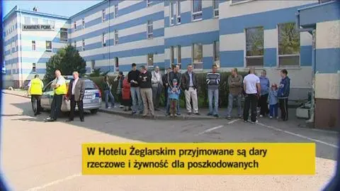 Mieszkańcy pomagają ofiarom pożaru