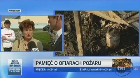 Mieszkańcy wspominają ofiary pożaru