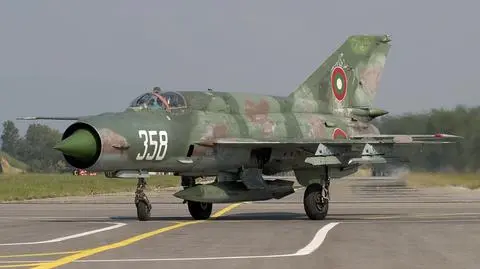 MiG-21 harcuje nad Radomiem