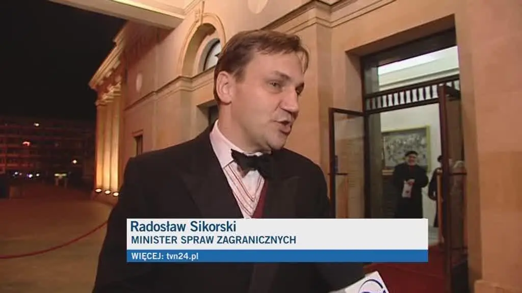 Minister Sikorski o wrażeniach po gali