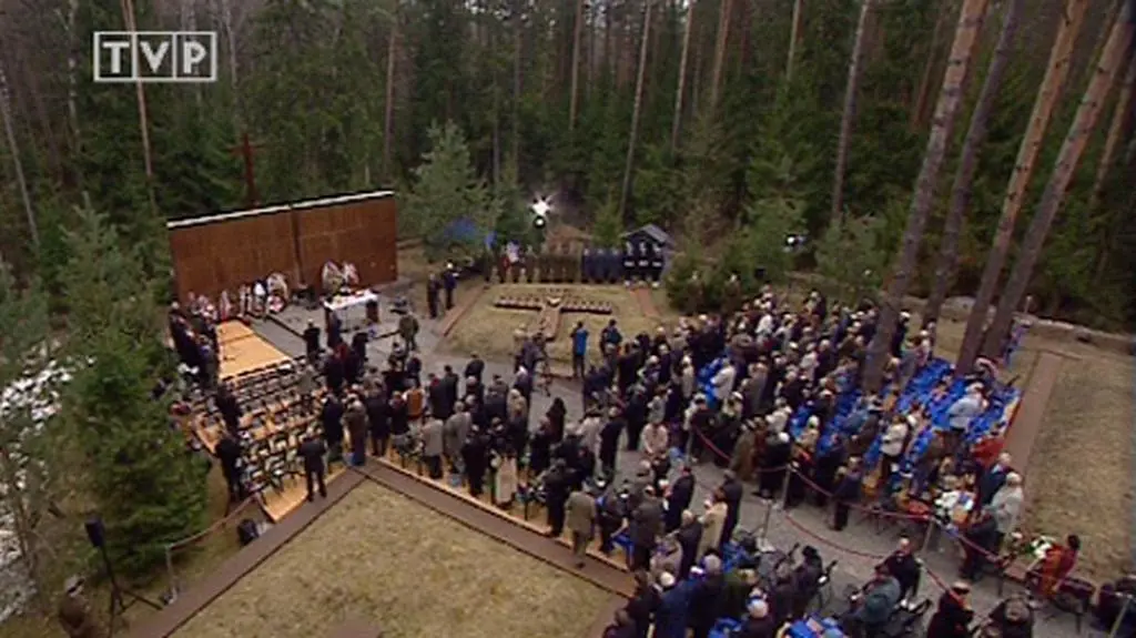 Modlitwa za zmarłych w Smoleńsku