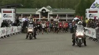 Moment startu "Wings for Life World Run" w Poznaniu