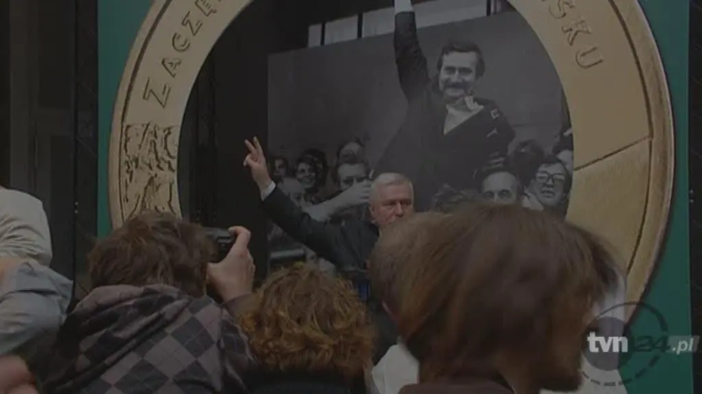 Moneta z Lechem Wałęsą