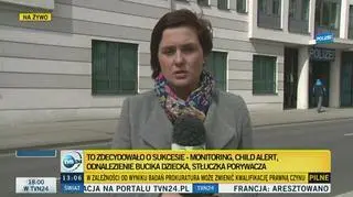 Monitoring, Child Alert, bucik, stłuczka porywacza. Poszukiwania Mai 