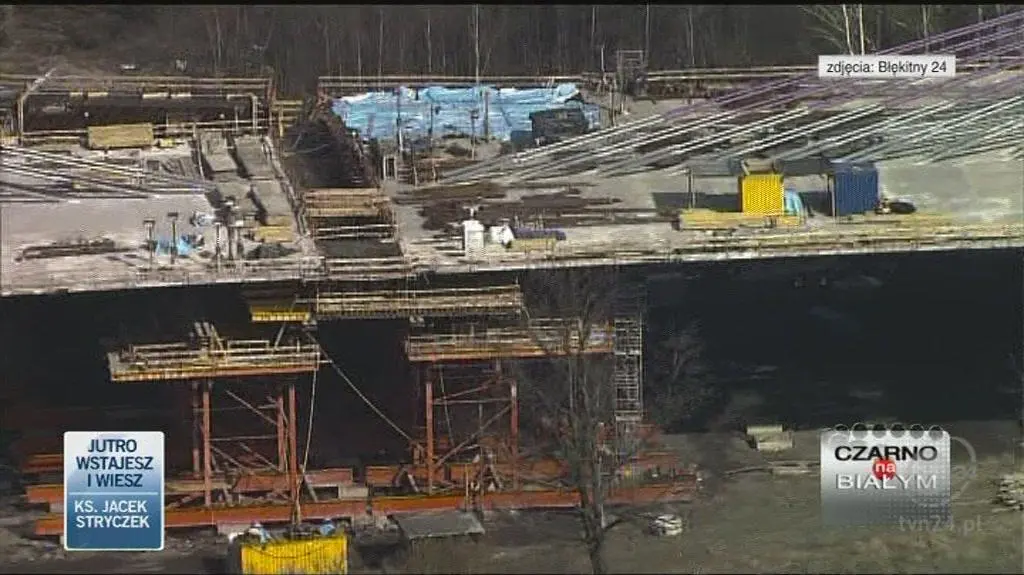 Most na autostradzie A1 (TVN24)