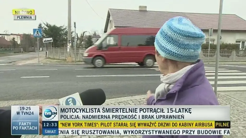 Motocyklista śmiertelnie potrącił 15-latkę