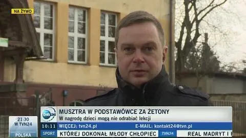 Musztra w podstawówce za żetony