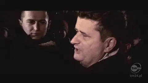 Na Krakowskie Przedmieście przyszedł też Janusz Palikot (TVN24)